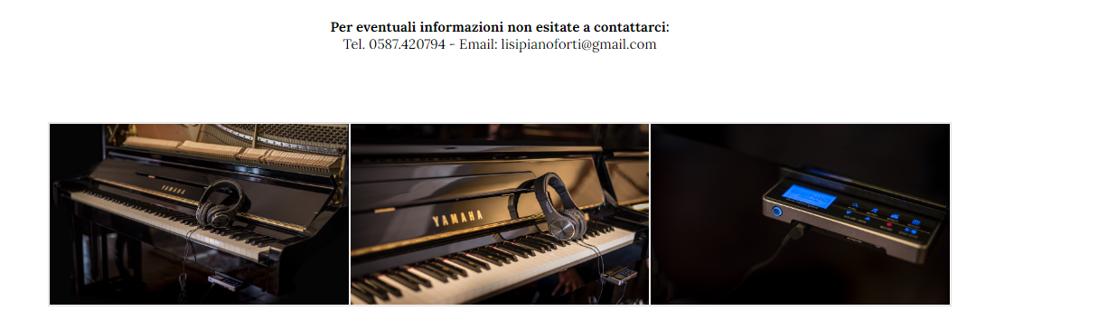 Pianoforte con cuffie e sistema Silent