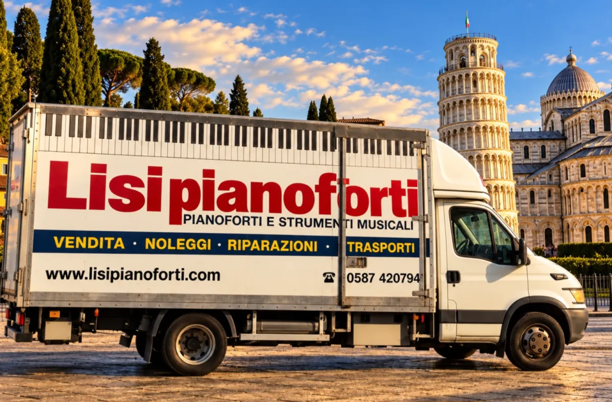 Furgone Lisi Pianoforti per il trasporto dei pianoforti